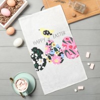 Полотенце кух. Доляна "Happy easter" 28х46 см, рогожка, 100% хл, 160г/м2: 