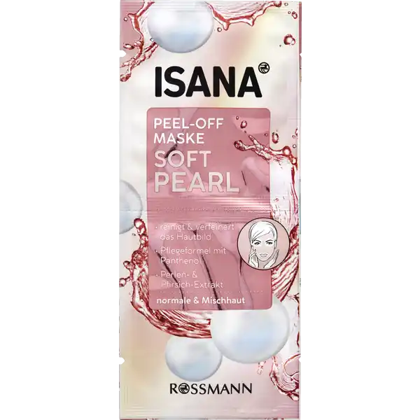 ISANA Peel-Off Maske Pink Pearl: Цвет: https://www.rossmann.de/de/pflege-und-duft-isana-peel-off-maske-pink-pearl/p/4305615783611
Produktbeschreibung und details Die zart schimmernde ISANA Soft Pearl PeelOff Maske klrt die Haut porentief ampamp effektiv Damit ist die Haut optimal auf die anschlieende Pflege vorbereitet Durch das Abziehen der getrockneten Maske werden sanft abgestorbene Hautpartikel Talgablagerungen und Verschmutzungen entfernt Bei regelmiger Anwendung wird das Hautbild optisch verfeinert Die hochwertige Pflegeformel mit Panthenol Pfirsich und Perlenextrakt beruhigt und erfrischt die Haut Ergebnis Ein verfeinertes und geklrtes Hautbild Hautvertrglichkeit dermatologisch besttigt reinigt ampamp verfeinert das Hautbild Pflegeformel mit Panthenol Perlenampamp PfirsichExtrakt normale ampamp Mischahut Kontaktdaten Dirk Rossmann GmbH Isernhgener Strae   Burgwedel wwwrossmannde UrsprungslandHerkunftsort Deutschland Testurteile Qualittssiegel ampamp Verbandszeichen Anwendung und Gebrauch Sachet vor dem ffnen durchkneten Nach der Reinigung der Haut grozgig und gleichmig ca  mm dick auf das Gesicht auftragen Augen und Mundpartie aussparen Ca  Minuten einziehen lassen bis die Maske vollstndig getrocknet ist Maske langsam zur Mitte hin abziehen Eventuelle Reste mit lauwarmem Wasser abwaschen und das Gesicht mit einem Einmaltuch abtrocknen Bei Bedarf  mal wchentlich anwenden Gebrauch Aufbewahrung und Verwendung Aufbewahrungs und Verwendungsbedingungen Nach dem ffnen unmittelbar verbrauchen Inhaltsstoffe AQUA ALCOHOL DENAT POLYVINYL ALCOHOL CAPRYLYLCAPRYL GLUCOSIDE PANTHENOL PRUNUS PERSICA FRUIT EXTRACT HYDROLYZED PEARL GLYCERIN MICA PROPYLENE GLYCOL XANTHAN GUM PARFUM POTASSIUM SORBATE PANTOLACTONE CITRIC ACID SORBIC ACID SODIUM CITRATE CI  CI  Warnhinweise und wichtige Hinweise Warnhinweise Nur zur uerlichen Anwendung Nicht fr Kinder geeignet Nach dem ffnen unmittelbar verbrauchen
