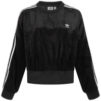 adidas Originals Adicolor Classics Velour Oversize Women Sweatshirt H37848: Цвет: https://www.sportspar.com/adidas-originals-adicolor-classics-velour-oversize-women-sweatshirt-h37848
Brand: adidas Main Material: 100% polyester (Recycled) Waistband Material: 95% polyester (Recycled), 5% elastane Brand logo embroidered on the left chest with the iconic three stripes down the sleeves soft corduroy material Oversized fit elasticated ribbed cuffs and hem low-cut armholes Crop Llength, cropped cut Primegreen - high-performance fabric made from at least 50% recycled materials Round neckline with elasticated ribbed waistband long sleeves with dropped shoulder seams retro look pleasant wearing comfort NEW, with tags &amp; original packaging