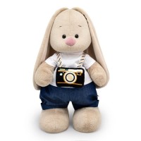 Мягкая игрушка «Зайка Ми», с фотоаппаратом, 25 см: 