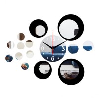 Часы-наклейка, серия: DIY, "Иллюзия", плавный ход, d-15 см, 1 АА: 