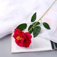 Цветы искусственные "Роза Претти" d-10 см 55 см, малиновый: 
