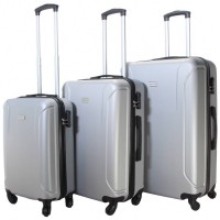 VERTICAL STUDIO quotLinkpingquot Suitcase Set of  quot quot quot silver: Цвет: Brand VERTICAL STUDIO Set consisting of three trolley cases Outer material plastic ABS big Trolley External dimensions HWD  cm   cm   cm inches      Net Weight  Volume kg  L middle Trolley External dimensions HWD  cm   cm   cm inches      Net Weight  Volume kg  L smaller Trolley External dimensions HWD  cm   cm   cm inches      Net Weight  Volume kg  L Lining Material  polyester Brand logo as metal emblem on the front Matryoshka design can be stowed inside each other to save space smallest Suitcase conforms to hand luggage size regulations a telescopic handle with several possible height settings four smoothrunning wheels for easy transport a large main compartment with an allround way zip three digit suitcase lock  possible combinations Divider with integrated zip mesh pocket for subdivision converging straps with click closure Fully lined interior Zippered lining on each side of the case two carrying handles with suspension four spacers on one Llong side Structured outer material with a matte finish NEW with box ampamp original packaging
https://www.sportspar.com/vertical-studio-linkoeping-suitcase-set-of-3-20-24-28-silver