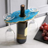 Подставка для вина и бокалов «Голубая лагуна», 25 х 0,6 х 13 см: 
