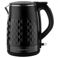 Чайник с двойными стенками BRAYER BR1043BK, 1,5 л, 2200 Вт, закрытый нагревательный элемент, черный: Цвет: Электрический чайник BRAYER BR1043BK предназначен для использования дома или в офисе. Благодаря мощности 2200 Вт чайник вскипятит воду за считаные минуты.
: BRAYER
: 1
: Бытовая техника
: Для кухни
Объем чайника составляет 1,5 л – оптимально для семьи или небольшого офиса.Скрытый нагревательный элемент обеспечит безопасность при использовании, а за счет быстрого закипания чайник экономит электроэнергию.Корпус выполнен из нержавеющей стали с пластиковым покрытием Cool Touch, которое остается холодным, даже если вода в чайнике горячая. При отсутствии воды и при закипании чайник отключится самостоятельно.В носик встроен фильтр для защиты от накипи.