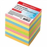 Блок для записей BRAUBERG проклеенный, куб 9х9х9 см, цветной, 129207: Цвет: Блок для записей BRAUBERG изготовлен из высококачественной бумаги. Идеально подходит для быстрой фиксации информации.
: BRAUBERG
: Россия
3