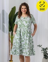 Платье: Цвет: Производитель: ТМ ВиоТекс
Пол: ЖЕНСКИЙ
Полотно: кулирная гладь
Состав: хлопок 100%
Возраст: взросл
Платье из трикотажного полотна «кулирка» с набивным рисунком, отрезное по талии, с короткими втачными рукавами, горловиной V-образной формы, окантованной основным материалом и карманами в боковых швах. Полочка – с рельефами, выходящими из плечевых швов. Входы в карманы окантованы. Юбка – широкая, присборенная по шву стачивания с лифом и оборкой по низу.
Пол: Женщина
1111 руб. - 50 ЗЕЛЁНЫЙ 1111 руб. - 52 ЗЕЛЁНЫЙ 1111 руб. - 54 ЗЕЛЁНЫЙ 1111 руб. - 56 ЗЕЛЁНЫЙ 1111 руб. - 58 ЗЕЛЁНЫЙ 1111 руб. - 60 ЗЕЛЁНЫЙ