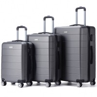 VERTICAL STUDIO "Aalborg" 20" 24" 28" Suitcase 3-er Set grey: Цвет: Brand VERTICAL STUDIO Set consisting of three trolley cases Outer material plastic ABS big Trolley External dimensions HWD  cm   cm   cm inches      Net Weight  Volume kg  L middle Trolley External dimensions HWD  cm   cm   cm inches      Net Weight  Volume kg  L smaller Trolley External dimensions HWD  cm   cm   cm inches      Net Weight  Volume kg  L Lining Material  polyester Brand logo as metal emblem on the front Matryoshka design can be stowed inside each other to save space smallest Suitcase conforms to hand luggage size regulations a telescopic handle with several possible height settings four smoothrunning wheels for easy transport a large main compartment with an allround way zip three digit suitcase lock  possible combinations Divider with integrated zip mesh pocket for subdivision converging straps with click closure Fully lined interior Zippered lining on each side of the case two carrying handles with suspension four spacers on one Llong side Structured outer material with a matte finish NEW with box ampamp original packaging
https://www.sportspar.com/vertical-studio-aalborg-20-24-28-suitcase-3-er-set-grey