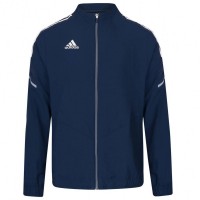 adidas Condivo 21 Men Presentation Jacket GH7135: Цвет: https://www.sportspar.com/adidas-condivo-21-men-presentation-jacket-gh7135
Brand: adidas Material: 100% polyester (recycled) Brand logo on the right chest with the three cult stripes on the shoulders AeroReady - Moisture is absorbed super-fast for a pleasantly dry and cool wearing comfort Primeblue Products - High-performance material with Parley Ocean Plastic® Parley Ocean Plastic® - Recycled polyester from plastic waste collected from beaches and coastal communities reflective details for more safety, through better visibility strategically placed mesh inserts for excellent air circulation thin, light material stand-up collar full zip two side pockets with zipper long raglan sleeves Hem and cuffs with elastic gathering regular fit inside a loop for hanging pleasant wearing comfort NEW, with tags &amp; original packaging