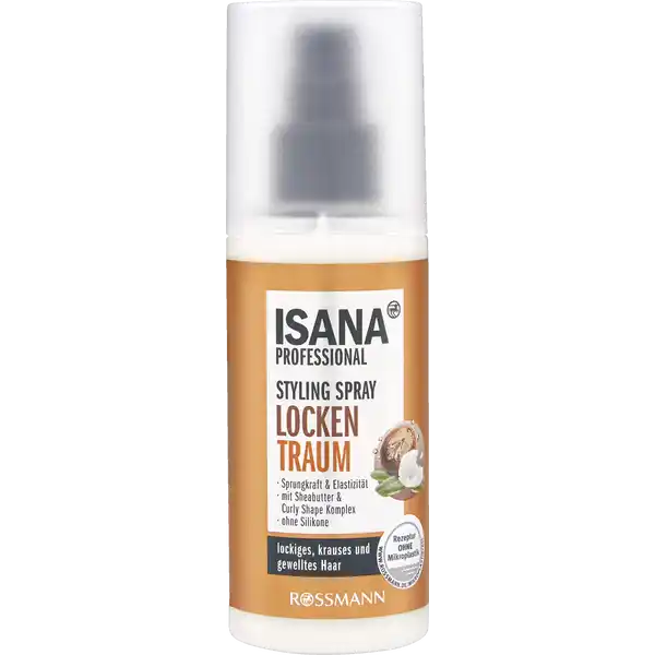 ISANA PROFESSIONAL Styling Spray Locken Traum: Цвет: Produktbeschreibung und details ISANA PROFESSIONAL STYLING SPRAY LOCKEN TRAUM wurde speziell fr die Bedrfnisse von lockigem krausem und gewelltem Haar entwickelt Die Formulierung mit Curly Shape Komplex und Sheabutter schenkt schwerelose Pflege sodass selbst Korkenzieherlocken bestens gestylt werden knnen Fr ein seidig glnzendes Haarfinish und einen definierten lebendigen LockenLookDiese Rezeptur ist zu  ohne Mikroplastik Kontaktdaten Dirk Rossmann GmbH Isernhgener Strae    Burgwedel wwwrossmannde   UrsprungslandHerkunftsort EU Testurteile Qualittssiegel ampamp Verbandszeichen Anwendung und Gebrauch In das feuchte Haar einarbeiten Bei Bedarf erneut im trockenen Haar anwenden fr zustzliche Pflege und Glanz Fr ein schnelles natrliches Styling das Spray direkt auf das Haar sprhen flechten oder mit den Fingern eindrehen und lufttrocknen lassen Inhaltsstoffe AQUA GLYCERIN COCOCAPRYLATECAPRATE MICROCRYSTALLINE CELLULOSE ISOAMYL LAURATE BUTYROSPERMUM PARKII BUTTER PANTHENOL TRITICUM VULGARE GERM OIL TRITICUM VULGARE BRAN EXTRACT TRITICUM VULGARE GERM EXTRACT HYDROLYZED WHEAT PROTEIN HYDROLYZED SOY PROTEIN TOCOPHERYL ACETATE TOCOPHEROL CAMELLIA OLEIFERA SEED OIL QUARTZ POWDER SODIUM STEAROYL GLUTAMATE CETEARYL NONANOATE CAPRYLICCAPRIC TRIGLYCERIDE XANTHAN GUM CELLULOSE GUM PHYTIC ACID LINOLEIC ACID LACTIC ACIDSODIUM HYDROXIDE CITRIC ACID PARFUM LINALOOL HEXYL CINNAMAL LIMONENE BENZYL ALCOHOL CAPRYLYL GLYCOL DECYLENE GLYCOL PHENOXYETHANOL SODIUM BENZOATE POTASSIUM SORBATE
https://www.rossmann.de/de/pflege-und-duft-isana-professional-styling-spray-locken-traum/p/4305615846989