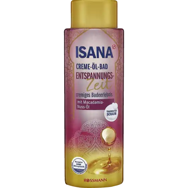 ISANA CremelBad Entspannungs Zeit: Цвет: https://www.rossmann.de/de/pflege-und-duft-isana-creme-oel-bad-entspannungs-zeit/p/4305615621661
Produktbeschreibung und details ISANA CremelBad Entspannungs Zeit pflegt und verwhnt Ihre Haut und hilft den Feuchtigkeitshaushalt Ihrer Haut zu bewahren und schtzt sie gleichzeitig vor dem Austrocknen Tauchen Sie ein in eine Badewelt sinnlicher Duftaromen Der luftig lockere Schaum legt sich wie ein Schleier ber die Haut und sorgt fr eine sanfte Verfhrung Ihrer Sinne Hautvertrglichkeit dermatologisch besttigt pHhautneutral diese Rezeptur ist zu   ohne Mikroplastik Kontaktdaten Dirk Rossmann GmbH Isernhgener Strae   Burgwedel wwwrossmannde UrsprungslandHerkunftsort Deutschland Testurteile Qualittssiegel ampamp Verbandszeichen Inhaltsstoffe Aqua Sodium Laureth Sulfate Glycerin CocoGlucoside Glyceryl Oleate Cocamidopropyl Betaine Sodium Chloride Glycol Distearate Laureth Parfum Macadamia Ternifolia Seed Oil Mentha Aquatica Leaf Extract Maris Sal Menthol Alcohol Lauryl Lactate PEGM PEG Hydrogenated Castor Oil Citric Acid Formic Acid Sodium Benzoate Potassium Sorbate Hydrogenated Vegetable Gycerides Citrate Tocopherol Silica BHT Benzyl Salicylate Linalool CI  CI  CI