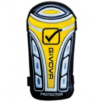 Givova shin guards "Parastinco Protection" black / yellow: Цвет: Brand: Givova Shield material: 100% PVC Inner material: 100% polyester Brand logo processed on the front lockable with hook-and-loop fastener comfortable to wear NEW, with label &amp; original packaging
https://www.sportspar.com/givova-shin-guards-parastinco-protection-black/yellow