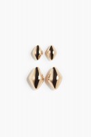 2 Paar Gewolbte Ohrringe: Цвет: https://www2.hm.com/de_de/productpage.1264933002.html
Goldfarben