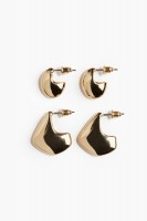 2 Paar Gewolbte Ohrringe: Цвет: https://www2.hm.com/de_de/productpage.1272754001.html
Goldfarben