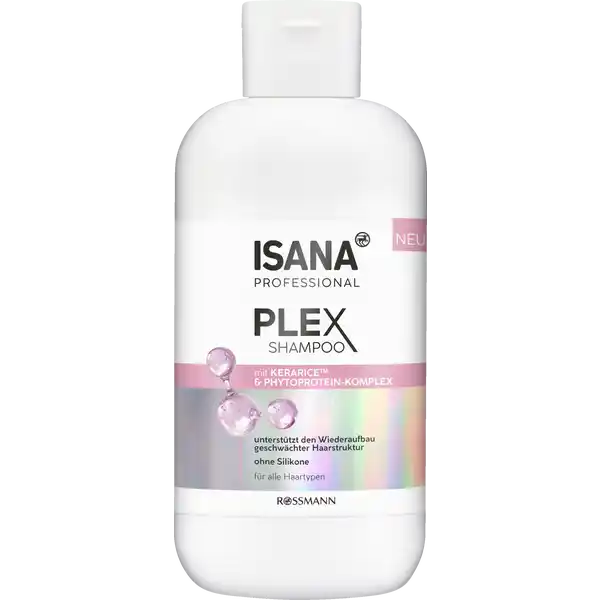 ISANA PROFESSIONAL Plex Shampoo: Цвет: https://www.rossmann.de/de/pflege-und-duft-isana-professional-plex-shampoo/p/4305615975917
Produktbeschreibung und details Die ISANA Professional PlexSerie strkt das Haar von innen und auen Hautvertrglichkeit Dermatologisch besttigt Das ISANA Professional PLEX SHAMPOO reinigt das Haar sanft Die Rezeptur mit einem Phytoprotein Komplex aus Reis Soja und Weizen repariert die geschdigte Haarstruktur bndigt Spliss und reduziert Haarbruch Fr geschmeidiges Haar ohne Silikone fr alle Haartypen untersttzt den Wiederaufbau geschwchter Haarstruktur mit Kerarice ampamp PhytoproteinKomplex vegan ampamp ohne Mikroplastik Kontaktdaten Dirk Rossmann GmbH Isernhgener Str   Burgwedel wwwrossmannde Testurteile Qualittssiegel ampamp Verbandszeichen Anwendung und Gebrauch Sanft auf die feuchte Kopfhaut einmassieren und sorgfltig aussplen Inhaltsstoffe Aqua Sodium Laureth Sulfate Sodium Chloride Cocamidopropyl Betaine Panthenol Oryza Sativa Seed Protein Phytic Acid Tocopherol Ascorbyl Palmitate Oryza Sativa Extract Hydrolyzed Adansonia Digitata Seed Extract Parfum Glycerin Glyceryl Oleate Calcium Gluconate Hydroxypropyl Oxidized Starch PGTrimonium Chloride Hydroxypropyl Guar Hydroxypropyltrimonium Chloride Hydrolyzed Wheat Protein CocoGlucoside Hydrolyzed Soy Protein Rice Amino Acids Proline Hydrogenated Palm Glycerides Citrate Lecithin Sodium Benzoate Potassium Sorbate Citric Acid Sodium Lactate Sodium Hydroxide Lactic Acid Gluconolactone Warnhinweise und wichtige Hinweise Warnhinweise Kerarice is a trademark of Provital SAU Spain