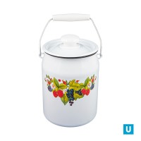 Бидон 3 л декор с пластмассовой кнопкой 0612.3: 