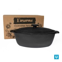 Гусятница чугунная объем 8,0 л ТМ Гардарика h140: 