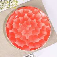 Тарелка керамическая десертная «Микаэла», d=20 см, цвет красно-розовый: Цвет: Тарелка десертная Доляна «Микаэла» изготовлена из прочной керамики. Такая посуда устойчива к появлению царапин и резким перепадам температур. Благодаря оригинальному дизайну изделие легко впишется практически в любой интерьер кухни, а также прекрасно подойдёт в качестве подарка.Можно использовать в посудомоечной машине и в СВЧ-печи.
: Доляна
: Китай
