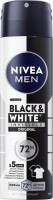 Антиперспирант-дезодорант-спрей Black & White Invisible, 150 мл: Цвет: https://www.dm.de/nivea-men-antitranspirant-deospray-black-und-white-invisible-p4006000092775.html
