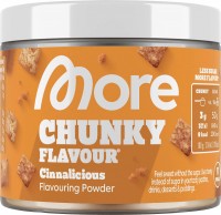 Подсластитель, с кусочками корицы, 90 г: Цвет: https://www.dm.de/more-nutrition-suessungsmittel-chunky-flavour-cinnalicious-p4260644048141.html
Ванильный ароматизатор в порошке
Для подслащивания продуктов питания и напитков.
Одна порция (3 г) содержит количество сахара, эквивалентное примерно 50 г сахара.
Подсластитель Chunky Flavour Vanilla Perfection от More Nutrition специально разработан для придания продуктам и напиткам приятной сладости и восхитительного ванильного вкуса без использования сахара. Примерно три грамма порошка по сладости эквивалентны примерно 50 граммам сахара. Идеально подходит для йогурта, творога, кофе или выпечки, порошок Chunky Flavour превращает обычные блюда в сладкое лакомство без добавления сахара.  Дозировка: Смешайте 3 г порошка (одна мерная ложка, входит в комплект) с 300 г творога или другого продукта, например, йогурта. Также подходит для ароматизации и подслащивания напитков.