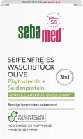Мыло без мыла с оливковым маслом, 150 г: Цвет: https://www.dm.de/p/d/1293294/sebamed-seifenfreies-waschstueck-mit-olivenoel
