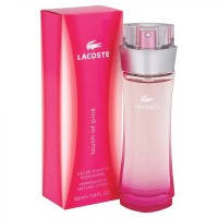 lacoste touch of pink w edt 50 ml: Цвет: Если вы мечтаете окунуться в атмосферу радости и беззаботности, то Lacoste «Touch of Pink» - это ваш парфюм. Это тайное оружие, помогающее вам ощутить сладкий вкус жизни, на которую вы смотрите через розовое стеклышко. Легкий и свежий, «Touch of Pink» способен пробудить чувства даже в самой застенчивой женщине, которая вдруг начинает кокетничать и улыбаться вопреки своей усталости и хандре.

Духи Лакост «Тач оф Пинк» врываются в ваши будни первым аккордом свежего апельсина с пряным привкусом кардамона и кориандра. Легкая горчинка смягчается сочностью персика, который открывает ворота к сердцу парфюмерной композиции. Здесь в соблазнительном вихре кружатся лепестки фиалки и жасмина. Поднимаясь в небо, этот волшебный ветер оставляет терпко-сладкий шлейф с чувственными оттенками ванили и мускуса. Легкий и соблазнительный парфюм обладает энергетикой летнего утра. Как природа радуется первым солнечным лучам, так и чувства женщины пробуждаются от долгого сна
