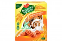 «Домашнее чаепитие», «Заварнельки» в карамельной глазури, 420 г: Цвет: Печенье из легкого заварного теста, в глазури. – Без дрожжей. – На свежем отборном яйце. – Карамельная глазурь.
