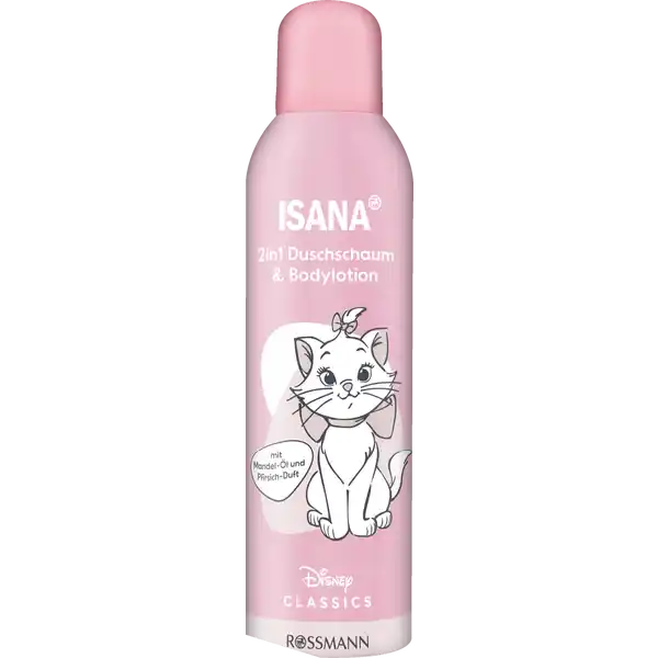 ISANA 2in1 Duschschaum & Bodylotion Disney: Цвет: https://www.rossmann.de/de/pflege-und-duft-isana-2in1-duschschaum-und-bodylotion-disney/p/4305615957456
Produktbeschreibung und details Die zarte Verwhnformel des in DUSCHSCHAUM ampamp BODYLOTION reinigt die Haut sanft wie ein Duschschaum und pflegt sie zugleich samtig weich wie eine Bodylotion Die besondere Wirkformel mit einem pflegenden lKomplex aus Mandel ampamp Pfirsichkernl sowie reichhaltiger Sheabutter verwhnt die Haut mit einer Extraportion Pflege und schenkt wohlverdiente Pflegemomente Mit sfruchtigem Pfirsichduft Hautvertrglichkeit dermatologisch besttigt pHhautneutral mit Mandell und PfirsichDuft vegan Kontaktdaten Dirk Rossmann GmbH Isernhgener Str  DE Burgwedel wwwrossmannde  UrsprungslandHerkunftsort Hergestellt in der EU Testurteile Qualittssiegel ampamp Verbandszeichen Inhaltsstoffe Aqua Cocamidopropyl Betaine Decyl Glucoside Butane CocoGlucoside Glyceryl Oleate Stearic Acid Ethylhexyl Stearate Dicaprylyl Ether Glycerin Betaine Parfum Cetearyl Alcohol Prunus Persica Kernel Oil Prunus Persica Fruit Extract Prunus Amygdalus Dulcis Oil Butyrospermum Parkii Butter Hydroxyethylcellulose Tocopherol Hydrogenated Palm Glycerides Citrate Myristyl Myristate Sodium Stearoyl Lactylate Sodium Chloride Sodium Cocoamphoacetate Lauryl Glucoside Sodium Cocoyl Glutamate Sodium Lauryl Glucose Carboxylate Isopropyl Alcohol Propane Isobutane Citronellol Limonene Sodium Benzoate Potassium Sorbate Citric Acid Sodium Hydroxide Warnhinweise und wichtige Hinweise Warnhinweise ACHTUNG Behlter steht unter Druck Kann bei Erwrmung bersten Von Hitze heien Oberflchen Funken offenen Flammen und anderen Zndquellen fernhalten Nicht rauchen Nicht durchstechen oder verbrennen auch nicht nach Gebrauch Vor Sonnenbestrahlung schtzen Nicht Temperaturen ber  C aussetzen Enthlt  Massenprozent entzndbare Bestandteile Darf nicht in die Hnde von Kindern gelangen Augenkontakt vermeiden