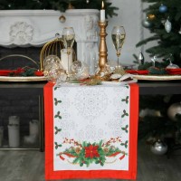 Дорожка на стол "Этель" Рождественский бал 40х147 см, 100% хл, саржа 190 гр/м2: 