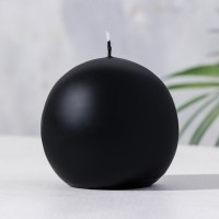 Свеча-шар, 5,5 см, 9 ч, 97 г, черная: 