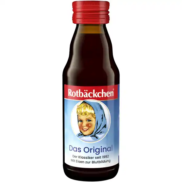 Rotbckchen Das Original Saft Mini Reisegre: Цвет: Produktbeschreibung und details Rotbckchen steht seit  fr gesunde Sfte Eisen trgt zur normalen Bildung von roten Blutkrperchen und Hmoglobin sowie zu einem normalen Sauerstofftransport im Krper bei Vitamin C erhht die Eisenaufnahme das Original seit  mit Eisen zur Blutbildung aus Direktsaft in Rotbckchen Qualitt in der praktischen MiniFlasche Lebensmittelunternehmer Name Haus Rabenhorst Adresse  UnkelRhein wwwrotbaeckchende UrsprungslandHerkunftsort Deutschland Rechtlich vorgeschriebene Produktbezeichnung Saft aus  Mehrfruchtsaft  Honig und Eisen Zutaten Roter Trauben Apfel weier Trauben Orangensaft Acerolamark Brombeer Kirschsaft Honig   EisenIIgluconat Nhrwerte Durchschnittliche Nhrwertangaben pro  ml Energie  kj   kcal Fett amplt  g davon  gesttigte Fettsuren amplt  g Kohlenhydrate  g davon  Zucker  g Ballaststoffe amplt  g Eiwei amplt  g Salz  g NRV Eisen  mg   Vitamin C  mg   Anwendung und Gebrauch Eine Tagesportion  ml deckt die Referenzmenge an Vitamin C und Eisen jeweils zu  Warnhinweise und wichtige Hinweise Warnhinweise Wir empfehlen eine ausgewogene Ernhrung und eine gesunde Lebensweise
https://www.rossmann.de/de/gesundheit-rotbaeckchen-das-original-saft-mini-reisegroesse/p/4004191015405