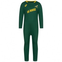 South Africa Springboks ASICS Rugby Baby Romper 122946SR-4100: Цвет: Brand: ASICS officially licensed product Material: 100% cotton Brand logo on the right chest Springboks emblem on left chest "GO BOKKE" lettering on the front soft, elastic material fully openable button-up design double-layered front with continuous press-stud placket without booties at the bottom of the legs pleasant wearing comfort NEW, with label &amp; original packaging
https://www.sportspar.com/south-africa-springboks-asics-rugby-baby-romper-122946sr-4100