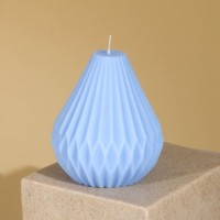 Свеча формовая "Оригами", голубая: 