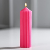 Свеча интерьерная столбик «Эстетика», розовая: 