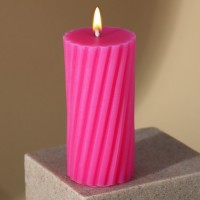 Свеча интерьерная «Витая», розовая: 