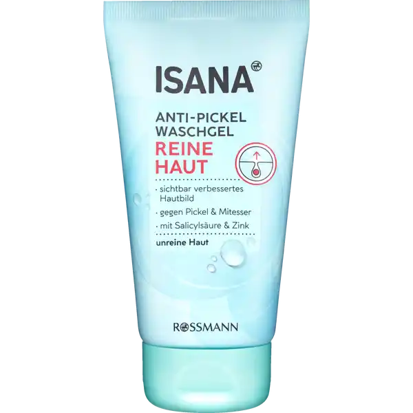 ISANA reine Haut Anti-Pickel Waschgel: Цвет: https://www.rossmann.de/de/pflege-und-duft-isana-reine-haut-anti-pickel-waschgel/p/4305615608570
Produktbeschreibung und details ISANA Anti Pickel Waschgel Reine Hautsichtbar verbessertes Hautbildgegen Pickel ampamp Mitessermit Salicylsure ampamp Zinkunreine HautWirkung Das ISANA Reine Haut AntiPickel Waschgel befreit die Haut von Make up abgestorbenen Hautschppchen berschssigem Talg und anderen Schmutzpartikeln Pickel und Mitesser werden bekmpft und neuen Unreinheiten wird vorgebeugt Die Feuchtigkeit der Haut wird bewahrt und das Hautbild geklrtErgebnis Die Haut ist grndlich und intensiv gereinigtHautvertrglichkeit dermatologisch besttigtDiese Rezeptur ist zu  ohne Mikroplastik Kontaktdaten Dirk Rossmann GmbH Isernhgener Strae   Burgwedel wwwrossmannde UrsprungslandHerkunftsort Deutschland Testurteile Qualittssiegel ampamp Verbandszeichen Anwendung und Gebrauch ANWENDUNG Tglich morgens und abends auf das angefeuchtete Gesicht auftragen und sanft verreiben dabei die Augenpartie aussparen Anschlieend grndlich abwaschen Gebrauch Aufbewahrung und Verwendung Aufbewahrungs und Verwendungsbedingungen Mindesthaltbarkeitsdatum Siehe Aufdruck Inhaltsstoffe Aqua CocoGlucoside Glycerin Cocamidopropyl Betaine Xanthum Gum CaprylylCapryl Glucoside Phenoxyethanol Sodium Chloride Glycol Distearate Citric Acid Glyceryl Oleate Zinc PCA Parfum Salicylic Acid Ethylhexylglycerin Disodium EDTA Limonene Linalool CI