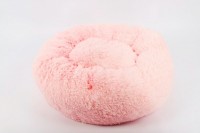 Лежанка-пуфик для животных "Пончик розовый" d=60см: 