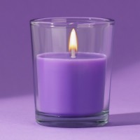 Свеча в стакане «Лаванда», 5 х 6 см: 