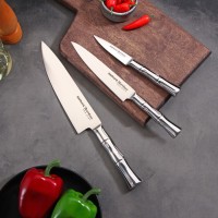 Набор ножей Samura BAMBOO, 3 шт, стальная рукоять: 