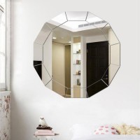 Зеркало настенное, наклейки интерьерные, зеркальные, декор на стену, панно 30 х 25 см: 