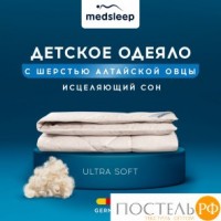 MedSleep ARIES Одеяло 110х140, 1пр, хлопок/шерсть/микровол. 250 гр/м2: 