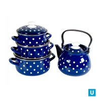 набор Моника3 (синий.кастр сфер 1,5л 2л 3л,3л чайн с мет.р.), арт.с чайником: набор Моника3 (синий.кастр сфер 1,5л 2л 3л,3л чайн с мет.р.), арт.с чайником