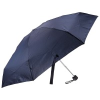 Карманный мини-зонт Тёмно-синий: Размер Д/Ш/В (см): 17*5*5; Вес (гр) ~: 222
Карманный мини-зонт Тёмно-синий
Невероятно милый на внешний вид и компактный зонт, который с легкостью поместится даже в самую маленькую дамскую сумочку.
Характеристики:
Назначение: женский
Вид: складной зонт
Тип: механический
Свойства: повседневный, от дождя
Размер купола: малый
Рисунок на куполе: нет
Конструкция: 3 сложения
Материал каркаса: сталь
Материал купола: полиэстер
Количество спиц (шт.): 6
Материал ручки: пластик
Форма ручки: прямая
Особенности: в сложенном виде помещается в дамскую сумочку, двусторонний купол
Габариты:
Длина в сложенном виде: 18 см
Длина ручки: 50 см
Диаметр купола: 85 см
Оценка качества: 4
Размер Д/Ш/В (см)	17*5*5
Вес (гр) ~
222