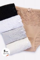 Трусы для девочки 5шт. Happy Fox: Цвет: https://happywear.ru/girls/girl-nignee-belio/girl-underwear-for-girls/6687854
Производитель: Happy Fox
Бренд: Happy Fox
Серия: Happy Fox- Basic lingerie Girl
Страна: Турция
Состав: 95% хлопок, 5% эластан
Цвет: классика.микс

Набор кружевных трусов для девочек и подростков – это идеальное дополнение к уже приобретенному нижнему белью. В комплект входят 5 штук трусов слипов, сшитых из мягкой и эластичной ткани с высоким содержанием натурального хлопка. Однотонные трусики слипы с широким ажурным кружевом и атласным бантиком понравятся вашей красавице.
Хлопковая ткань, из которой выполнен набор трусов, является дышащей, что делает их идеальными для занятий спортом и активного отдыха. Эластичная ткань обеспечивает комфортную посадку в течение всего дня.
Детские кружевные трусики слипы нежные и легкие, подходят под любую одежду. Средняя классическая посадка и мягкая резинка обеспечивает комфортную поддержку. Комплект трусиков с идеально подходит для тех, кто любит удобное нижнее белье без рисунка.
Благодаря различной цветовой гамме в комплекте из 5 шт, включая такие цвета как: черный и белый, серый, бежевый и молочный, можно легко подобрать трусики под любой наряд, не беспокоясь о том, что белье будет просвечивать под одеждой.
Если Вы ищете красивые трусы для девочек, то этот набор подростковых трусов 5 шт. Вам идеально подойдет.