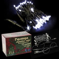 Гирлянда-Нить 100 Led белая, длина 10 м: Гирлянда-Нить 100 Led белая, длина 10 м
Размер    10 м
Кол-во ламп    100
Использование    Улица
Тип провода    Каучук
Функции    Мерцающий диод
Возможность соединения    Да
Кол-во в коробке    20
Степень защиты    IP65
Цвет свечения    Белый
Цвет провода    Черный