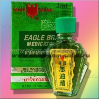 Лечебное масло с хлорофиллом: Модель: Eagle Brand Medicated oil 3ml Наличие: Есть в наличии Вес брутто: 20.00 г

Тайское лечебное масло с хлорофиллом Eagle Brand Medicated oil Масло лечебное универсального назначения с натуральной формулой с хлорофиллом красивого ярко-зеленого цвета с приятным ароматом растений от сингапурского производителя Eagle Brand. Зеленое лечебное масло производится в Сингапуре с 1935 года, производитель масла Eagle Brand использует в составе только натуральные ингредиенты премиум качества. Лечебное масло с хлорофиллом поможет при простуде, заложенном носе, устранит насморк, головную боль, улучшит общее самочувствие, снимет тревожность и нервозность. Также лечебное масло с хлорофиллом при растирании на коже облегчит боли в суставах и мышцах, устранит неприятные ощущения в области шеи и позвоночника, поможет снять отечность, боль и синюшность при вывихах, синяках и других закрытых травмах. Масло с хлорофиллом обладает естественных зеленым цветом и свежим травяным ароматом, концентрированная формула масла заключена в миниатюрную красивую бутылочку, к которой прилагается аннотация на английском языке. Состав лечебного масла с хлорофиллом на 100% натуральный: ментол 28,5%, метилсалицилат 18,6%, хлорофилл 1,15%, эфирные масла 28,05%, минеральное масло 23,7% Способ применения зеленого лечебного масла с хлорофиллом: При простуде, насморке, головной боли, тревожности, обмороке нанести каплю масла на виски и затылок, а также на запястье и вдыхать аромат При болях в мышцах, суставах, синяках и шейном остеохондрозе нанести наружно на кожу несколько капель масла и растереть Объем масла с хлорофиллом Eagle Brand 3 мл, произведено в Сингапуре.    