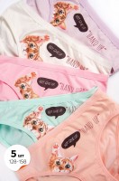 Трусы для девочки 5шт. Happy Fox: Цвет: https://happywear.ru/girls/girl-nignee-belio/girl-underwear-for-girls/6618418
Производитель: Happy Fox
Бренд: Happy Fox
Страна: Турция
Состав: 95% хлопок, 5% эластан
Цвет: микс

Набор из 5 штук трусиков для девочек и девочек-подростков выполнен из натурального хлопка. Небольшое количество эластана обеспечивает прекрасную посадку по фигуре и комфорт в течение всего дня.
В комплекте представлены слипы пастельных оттенков с принтом кошечка. Трусики для девочки в розовом, зеленом, персиковом, бежевом и сиреневом цветах подарят прекрасное настроение и создадут ощущение комфорта в течение всего дня.
Трусы средней посадки с хлопковой ластовицей не стесняют движений. Мягкие резиночки и плоские швы не ощущаются на теле, а классический фасон подходит под любую одежду.
В хлопковых трусиках комфортно заниматься спортом или танцами, учиться, играть и спать, заниматься домашними делами.
Детское нижнее бельё выполнено из нежного трикотажа, которое подойдет даже для самой чувствительной кожи!