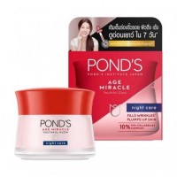 Ночной крем Pond: Цвет: https://shop.siam-sabai.ru/index.php?route=product/product&path=88&product_id=2127
Производитель: Pond's Модель: Pond's Age Miracle Wrinkle Corrector Night Cream 10 gr Наличие: Есть в наличии Вес брутто: 40.00 г

Ночной крем Pond's корректор морщин Pond's Age Miracle Wrinkle Corrector Night Cream 10 gr Ночной крем Pond's корректор морщин "Возрастное чудо" поможет уменьшить морщины, оставляя кожу более мягкой, ухоженной, молодой и сияющей. Содержит в составе 10% комплекс гиалуронки и коллагена с витамином В3, для более упругой и молодой кожи за 7 дней. Свойства ночного крема Pond's корректора морщин: уменьшение морщин с получением эффекта кожи младенца плотная, сияющая изнутри и упругая кожа Объем ночного крема Pond's корректора морщин - 10 грамм. Произведено в Таиланде.  