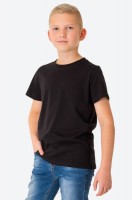 Детская хлопковая футболка Bonito: Цвет: https://happywear.ru/boys/boy-povsednevnaya-odegda/boy-shirts/6687374
Бренд: Bonito
Страна: Узбекистан
Состав: 100% хлопок
Материал: Кулирная гладь
Цвет: черный

Базовая детская футболка для мальчиков и девочек выполнена из натурального 100% хлопка. Однотонная черная футболка для детей и подростков не стесняет движений благодаря свободному крою.
Легкая трикотажная ткань кулирная гладь отлично пропускает воздух и идеальная для лета, осени и весны. Футболка не боится частых стирок и надолго сохраняет первоначальный внешний вид.
Прямой крой футболки не стесняет движений, удобная круглая горловина не сдавливает шею, а аккуратные плоские швы не ощущаются во время активного дня.
Классическая футболка из трикотажа – базовый элемент гардероба каждого ребенка. Она станет идеальной основой для образа в любом стиле: smart casual (смарт кэжуал), деловом, спортивном и уличном. Подростковая футболка унисекс отлично подойдет для спорта и повседневных прогулок, для дома и дамшних дел, отдыха. Она идеальна для летних, осенних и весенних дней.
Модель Иван, его рост 140 см, параметры 73-65-81 см. На нем хлопковая футболка 10 размера.
Размер 8: длина:50 см; ширина:38 см.
Размер 9: длина:52 см; ширина:39 см.
Размер 10: длина:53 см; ширина:41 см.
Размер 11: длина:54 см; ширина:43 см.
Размер 12: длина:58 см; ширина:44 см.
*замеры выборочные, могут незначительно отличаться.
