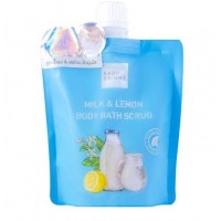 Скраб для тела с молоком и лимоном 250 мл: Модель: Baby Bright Scrub Milk &amp; Lemon Body Bath Наличие: Есть в наличии Вес брутто: 300.00 г

Скраб для тела с молоком и лимоном 250 мл Baby Bright Scrub Milk &amp; Lemon Body Bath Scrub 250g Скраб для тела c молоком и лимоном Baby Bright используется во время душа, при контакте с водой скраб превращается в нежную пенку, что делает его великолепным универсальным средством для мытья кожи тела: это и скраб для кожи, и гель для душа в одном флаконе . Благодаря наличию мелких частичек соли и натуральному экстракту лимона скраб обладает способностью мягко отшелушивать и очищать кожу, помогает коже выглядеть ярче, моложе, уменьшает вялость кожи, уменьшает темные пятна.  Объем скраба Baby Bright для тела с молоком и лимоном 250 мл. Произведено в Таиланде.  